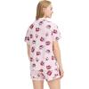 imageWiWi Viscose from Bamboo Soft Pajamas Set for Women Button Down Short Pajama Sets Plus Size Pjs Shorts Sleepwear S4XAcoffee Cup