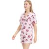 imageWiWi Viscose from Bamboo Soft Pajamas Set for Women Button Down Short Pajama Sets Plus Size Pjs Shorts Sleepwear S4XAcoffee Cup