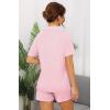 imageWiWi Viscose from Bamboo Soft Pajamas Set for Women Button Down Short Pajama Sets Plus Size Pjs Shorts Sleepwear S4XAmisty Rose