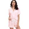 imageWiWi Viscose from Bamboo Soft Pajamas Set for Women Button Down Short Pajama Sets Plus Size Pjs Shorts Sleepwear S4XApink