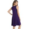 imageWiWi Viscose from Bamboo Tank Nightgown for Women Scoop Neck Sleeveless Sleep Shirts Pajamas Gowns SXXLDark Purple