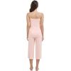 imageWiWi Womens Cami Pajama Sets 2 Piece Camisole Top Capri Pants Sleepwear Soft Lingerie Bamboo Viscose PJs SXXLBcream Pink