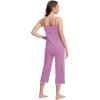 imageWiWi Womens Cami Pajama Sets 2 Piece Camisole Top Capri Pants Sleepwear Soft Lingerie Bamboo Viscose PJs SXXLBdusty Lavender