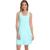 imageWiWi Nightgowns for Women Sleeveless Sleepwear Racerback Nightgown Soft Viscose from Bamboo Pajamas Sleepshirts SXXLAqua
