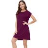 imageWiWi Nightgowns for Women Viscose from Bamboo Soft Nightgown Ladies Sleep Gowns SXXLMulberry