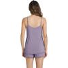 imageWiWi Lingerie Pajamas for Women Sexy Sleeveless Tops with Shorts Sets Viscose from Bamboo Cami Sleepwear Pjs SXXLViolet