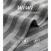 imageWiWi Nightgowns for Women Soft Sleepwear Long Sleeve Nightshirts Pajamas Gown Viscose from Bamboo Pjs SXXLHeather Grey Stripe