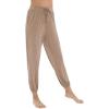 imageWiWi Pajama Pants for Women Lounge Joggers Yoga Viscose from Bamboo Bottoms Plus Size Pajamas Pant Sweatpants S4XCamel
