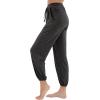imageWiWi Pajama Pants for Women Lounge Joggers Yoga Viscose from Bamboo Bottoms Plus Size Pajamas Pant Sweatpants S4XCharcoal Heather