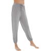 imageWiWi Pajama Pants for Women Lounge Joggers Yoga Viscose from Bamboo Bottoms Plus Size Pajamas Pant Sweatpants S4XHeather Grey