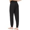 imageWiWi Pajama Pants for Women Soft Lounge Joggers Pockets Comfy Sleep Bottoms Viscose from Bamboo Pjs Jogger SXXLBlack
