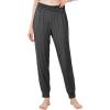 imageWiWi Pajama Pants for Women Soft Lounge Joggers Pockets Comfy Sleep Bottoms Viscose from Bamboo Pjs Jogger SXXLCharcoal Heather