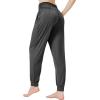 imageWiWi Pajama Pants for Women Soft Lounge Joggers Pockets Comfy Sleep Bottoms Viscose from Bamboo Pjs Jogger SXXLCharcoal Heather