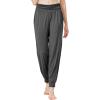 imageWiWi Pajama Pants for Women Soft Lounge Joggers Pockets Comfy Sleep Bottoms Viscose from Bamboo Pjs Jogger SXXLCharcoal Heather