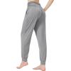 imageWiWi Pajama Pants for Women Soft Lounge Joggers Pockets Comfy Sleep Bottoms Viscose from Bamboo Pjs Jogger SXXLHeather Grey