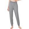 imageWiWi Pajama Pants for Women Soft Lounge Joggers Pockets Comfy Sleep Bottoms Viscose from Bamboo Pjs Jogger SXXLHeather Grey