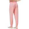 imageWiWi Pajama Pants for Women Soft Lounge Joggers Pockets Comfy Sleep Bottoms Viscose from Bamboo Pjs Jogger SXXLMellow Rose