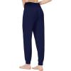imageWiWi Pajama Pants for Women Soft Lounge Joggers Pockets Comfy Sleep Bottoms Viscose from Bamboo Pjs Jogger SXXLNavy