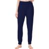 imageWiWi Pajama Pants for Women Soft Lounge Joggers Pockets Comfy Sleep Bottoms Viscose from Bamboo Pjs Jogger SXXLNavy