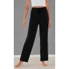 imageWiWi Pajama Pants for Women Viscose from Bamboo Soft Wide Leg Sweatpants Drawstring Bottoms Sleep Pj Pant SXXLAblack
