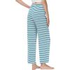 imageWiWi Pajama Pants for Women Viscose from Bamboo Soft Wide Leg Sweatpants Drawstring Bottoms Sleep Pj Pant SXXLAblue White Stripe