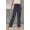 imageWiWi Pajama Pants for Women Viscose from Bamboo Soft Wide Leg Sweatpants Drawstring Bottoms Sleep Pj Pant SXXLAcharcoal