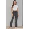 imageWiWi Pajama Pants for Women Viscose from Bamboo Soft Wide Leg Sweatpants Drawstring Bottoms Sleep Pj Pant SXXLAcharcoal Heather