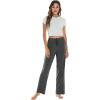 imageWiWi Pajama Pants for Women Viscose from Bamboo Soft Wide Leg Sweatpants Drawstring Bottoms Sleep Pj Pant SXXLAcharcoal Heather