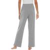 imageWiWi Pajama Pants for Women Viscose from Bamboo Soft Wide Leg Sweatpants Drawstring Bottoms Sleep Pj Pant SXXLAheather Grey