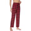 imageWiWi Pajama Pants for Women Viscose from Bamboo Soft Wide Leg Sweatpants Drawstring Bottoms Sleep Pj Pant SXXLAred Buffalo Plaid