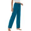 imageWiWi Pajama Pants for Women Viscose from Bamboo Soft Wide Leg Sweatpants Drawstring Bottoms Sleep Pj Pant SXXLAteal Blue