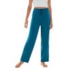 imageWiWi Pajama Pants for Women Viscose from Bamboo Soft Wide Leg Sweatpants Drawstring Bottoms Sleep Pj Pant SXXLAteal Blue