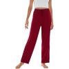 imageWiWi Pajama Pants for Women Viscose from Bamboo Soft Wide Leg Sweatpants Drawstring Bottoms Sleep Pj Pant SXXLAwine Red