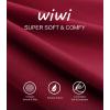 imageWiWi Pajama Pants for Women Viscose from Bamboo Soft Wide Leg Sweatpants Drawstring Bottoms Sleep Pj Pant SXXLAwine Red