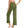 imageWiWi Pajama Pants for Women Viscose from Bamboo Soft Wide Leg Sweatpants Drawstring Bottoms Sleep Pj Pant SXXLBarmy Green
