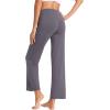 imageWiWi Pajama Pants for Women Viscose from Bamboo Soft Wide Leg Sweatpants Drawstring Bottoms Sleep Pj Pant SXXLBdark Grey