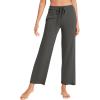 imageWiWi Pajama Pants for Women Viscose from Bamboo Soft Wide Leg Sweatpants Drawstring Bottoms Sleep Pj Pant SXXLBiron Grey