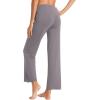 imageWiWi Pajama Pants for Women Viscose from Bamboo Soft Wide Leg Sweatpants Drawstring Bottoms Sleep Pj Pant SXXLBpurplish Grey