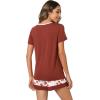 imageWiWi Pajamas Set for Women Cooling Short Sleeve Sleepwear Soft Knit Shorts Pjs Sets Viscose from Bamboo SXXLAbrickred