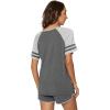 imageWiWi Pajamas Set for Women Cooling Short Sleeve Sleepwear Soft Knit Shorts Pjs Sets Viscose from Bamboo SXXLBdark Heather Grey