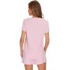 imageWiWi Pajamas for Women Short Sleeve Top with Shorts Viscose from Bamboo Pajama Set Cooling Sleepwear SXXLBpink