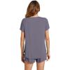 imageWiWi Pajamas for Women Short Sleeve Top with Shorts Viscose from Bamboo Pajama Set Cooling Sleepwear SXXLBpurplish Grey
