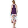 imageWiWi Pajamas for WomenViscose Made from Bamboo Sleeveless Pjs Tank Top Capri Pants Pajama Set SXXLBdark PurplePumpkin