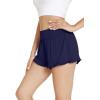 imageWiWi Sleep Shorts for Women Soft Yoga Bottoms Wide Leg Lounge Pj Short Pants Viscose from Bamboo SXXLB Iolet