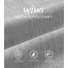 imageWiWi Sleep Shorts for Women Soft Yoga Bottoms Wide Leg Lounge Pj Short Pants Viscose from Bamboo SXXLDark Grey