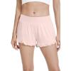 imageWiWi Sleep Shorts for Women Soft Yoga Bottoms Wide Leg Lounge Pj Short Pants Viscose from Bamboo SXXLLight Grey