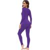 imageWiWi Soft Viscose from Bamboo Underwear for Women Thermal Long Johns Sets Super Warm Base Layer Top Pants Pajamas Set S3XAlilac