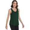 imageWiWi Tank Tops for Women Sleeveless Pajama TShirt Tanks Loungewear Basic Shirts Viscose from Bamboo SXXLAdeep Green