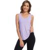 imageWiWi Tank Tops for Women Sleeveless Pajama TShirt Tanks Loungewear Basic Shirts Viscose from Bamboo SXXLApastel Purple