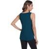 imageWiWi Tank Tops for Women Sleeveless Pajama TShirt Tanks Loungewear Basic Shirts Viscose from Bamboo SXXLApeacock Blue